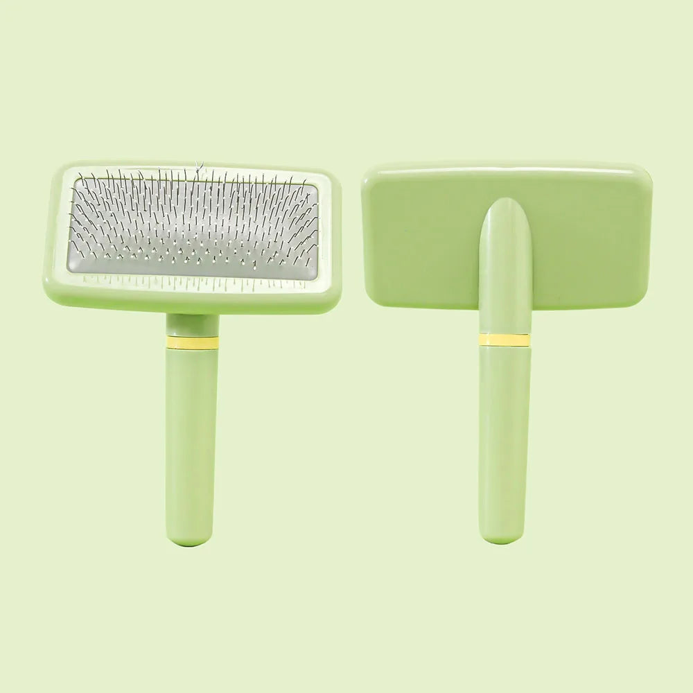 Dog Comb with Handle Classic Pet Air Cushion Comb, Pin Brush for Grooming, Comfortable Grip, Suitable for Dogs of Various Breeds