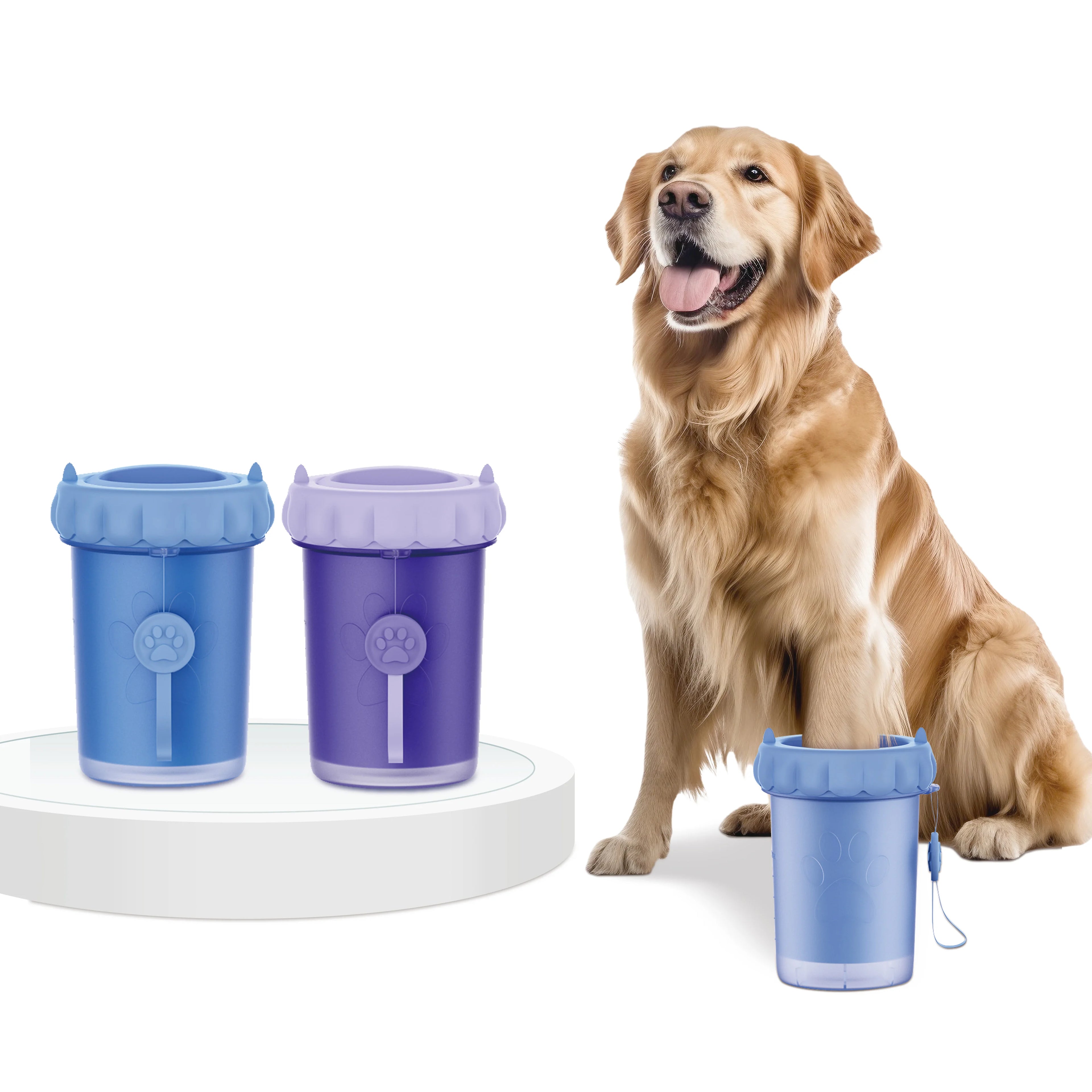 Dog Paw Cleaner for Dogs Large/Petite Paw Washer Portable Pet Feet Washer Brush Dog Foot Washer with TPR