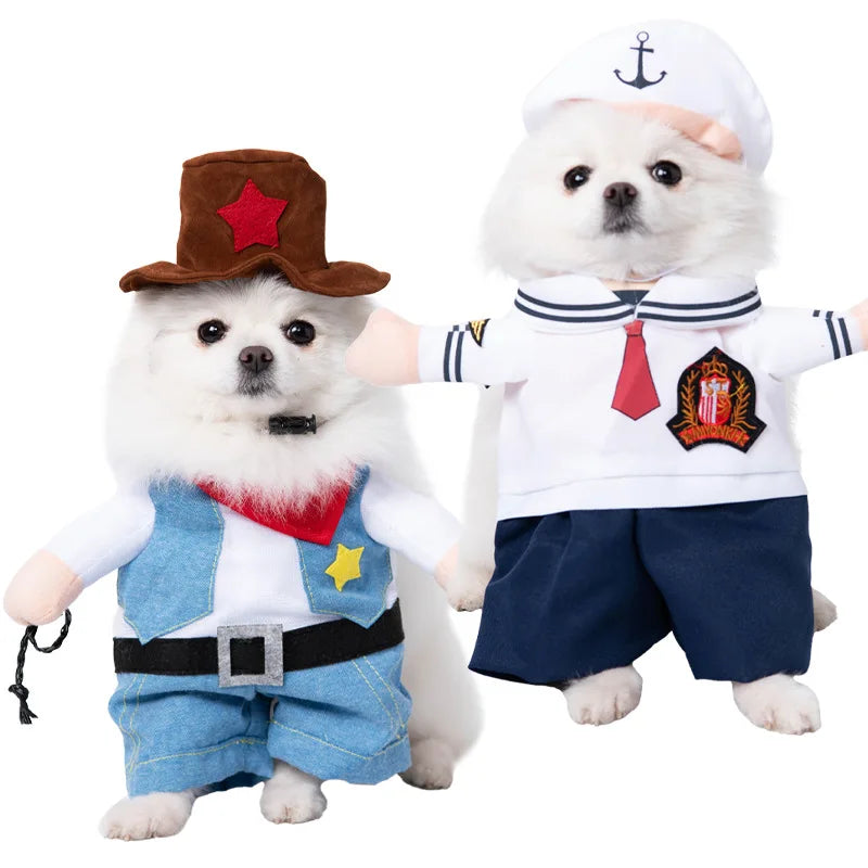 Halloween Dog Clothes Funny Pet Costume Small Dog Jacket Creative Outfit for Teddy Cats  Costume Dog Clothes for Small Dogs