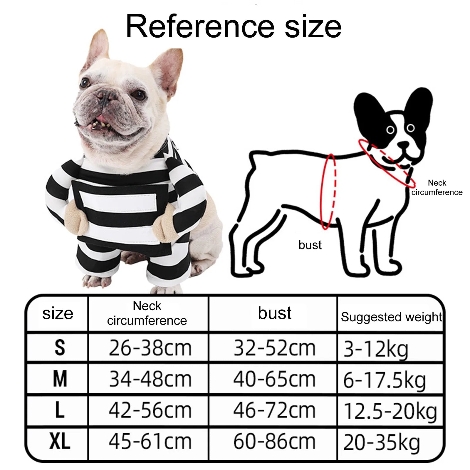 Funny Prisoner Dog Costume Halloween Pet Outfit Striped Jumpsuit For Dogs Party Dress Up Cute Animal Costume Pets Supplies