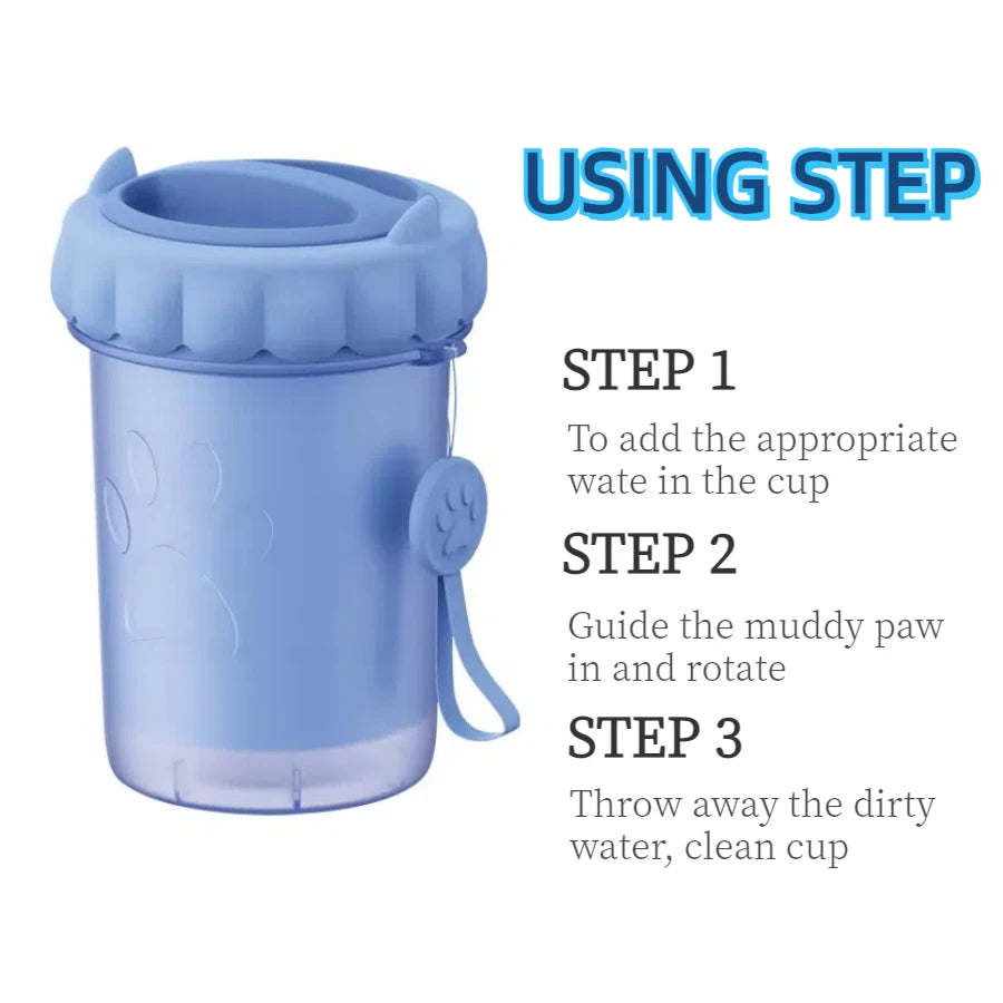 Dog Paw Cleaner for Dogs Large/Petite Paw Washer Portable Pet Feet Washer Brush Dog Foot Washer with TPR