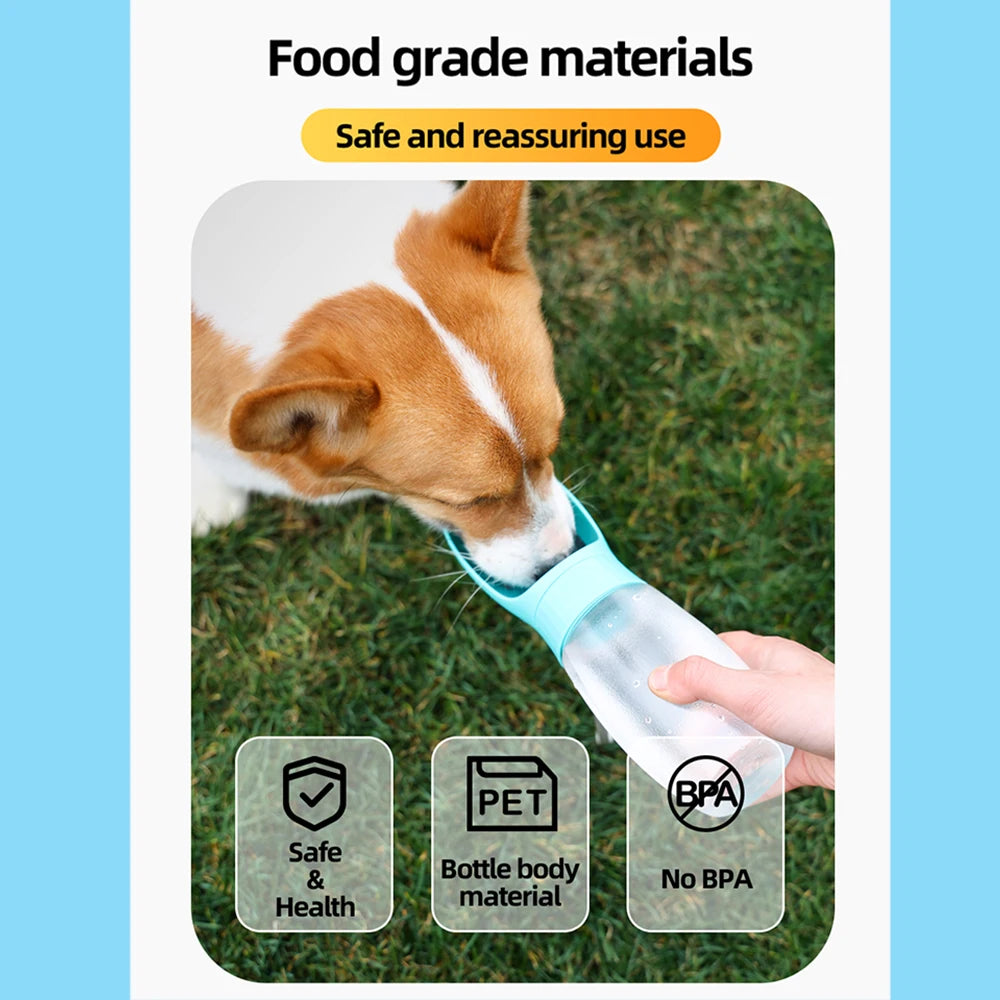 300ml 500ml Big Dog Water Bottle Portable Drinking Bowl For Small Dogs Cat Travel Hiking Puppy Pet Water Dispenser Cup Labrador