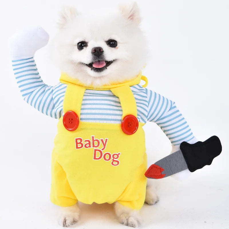 Halloween Dog Clothes Funny Pet Costume Small Dog Jacket Creative Outfit for Teddy Cats  Costume Dog Clothes for Small Dogs