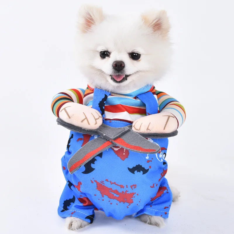 Halloween Dog Clothes Funny Pet Costume Small Dog Jacket Creative Outfit for Teddy Cats  Costume Dog Clothes for Small Dogs