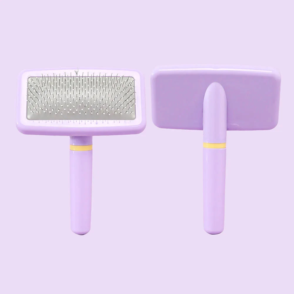Dog Comb with Handle Classic Pet Air Cushion Comb, Pin Brush for Grooming, Comfortable Grip, Suitable for Dogs of Various Breeds