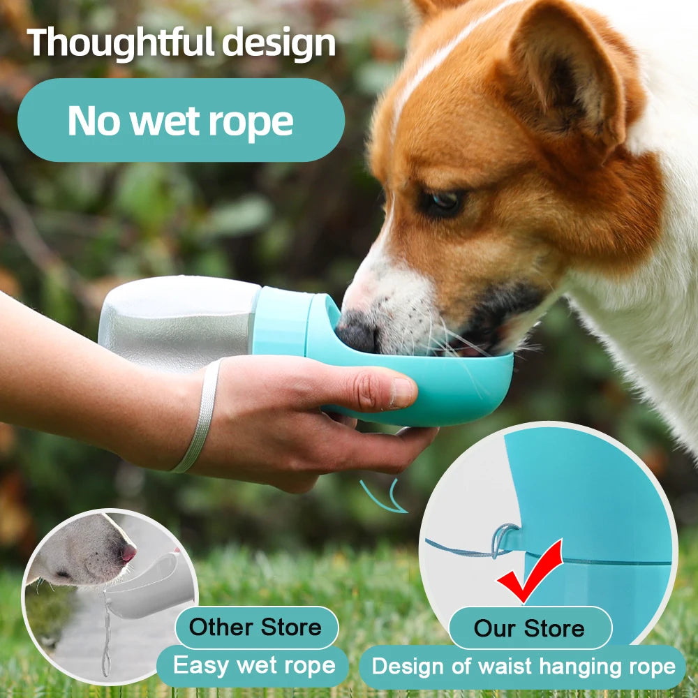 300ml 500ml Big Dog Water Bottle Portable Drinking Bowl For Small Dogs Cat Travel Hiking Puppy Pet Water Dispenser Cup Labrador