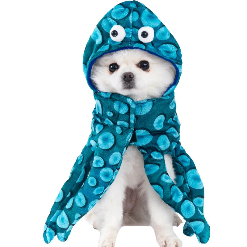 Halloween Dog Clothes Funny Pet Costume Small Dog Jacket Creative Outfit for Teddy Cats  Costume Dog Clothes for Small Dogs