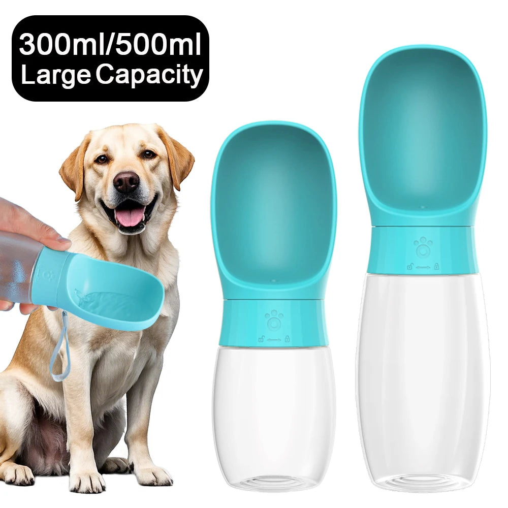 300ml 500ml Big Dog Water Bottle Portable Drinking Bowl For Small Dogs Cat Travel Hiking Puppy Pet Water Dispenser Cup Labrador