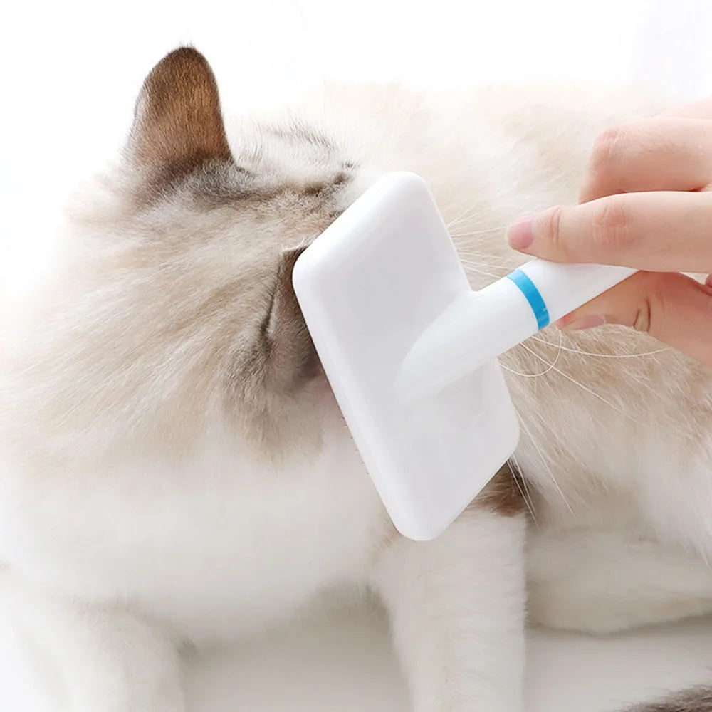 Dog Comb with Handle Classic Pet Air Cushion Comb, Pin Brush for Grooming, Comfortable Grip, Suitable for Dogs of Various Breeds