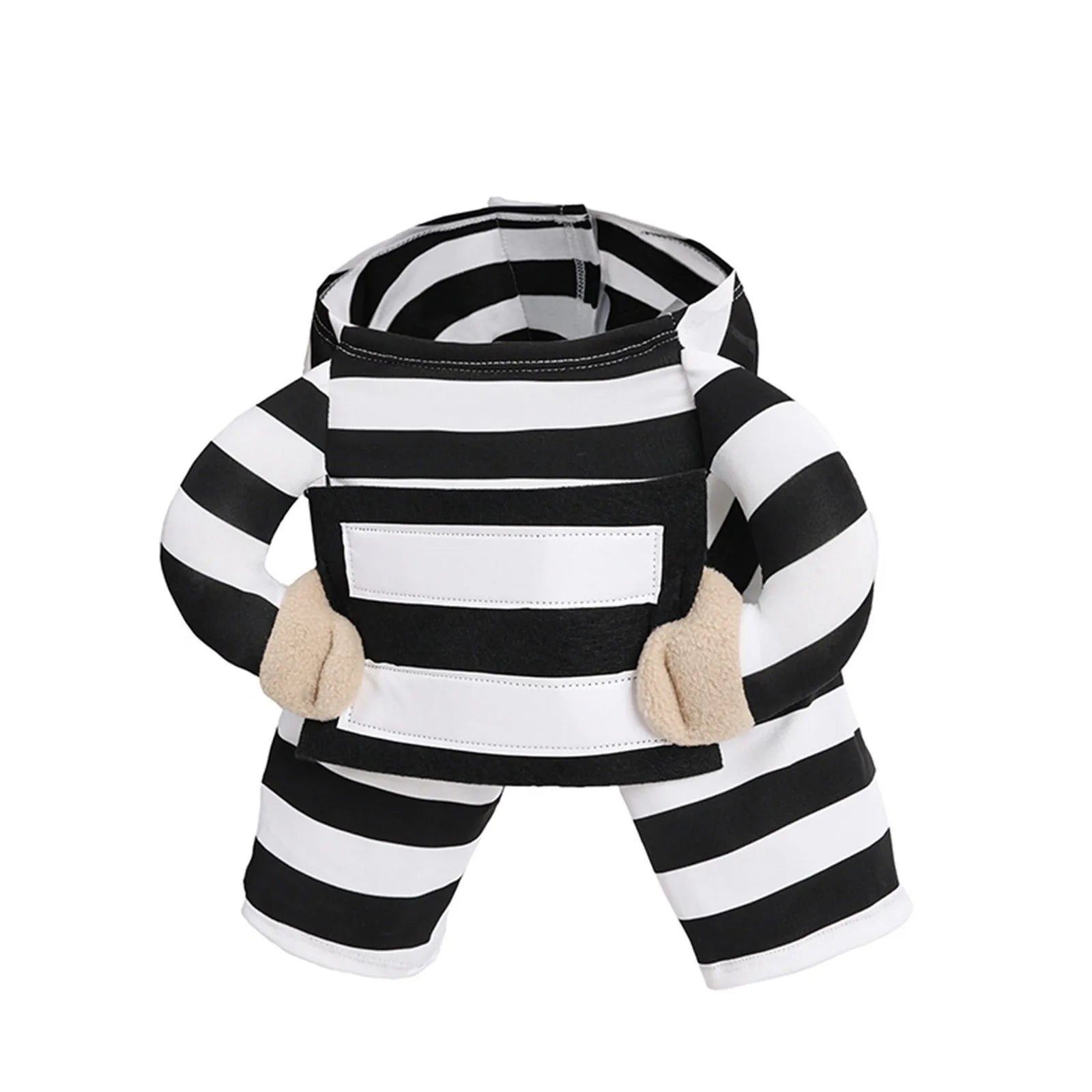 Funny Prisoner Dog Costume Halloween Pet Outfit Striped Jumpsuit For Dogs Party Dress Up Cute Animal Costume Pets Supplies